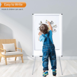 Uniwersalna tablica suchościeralna VIZ-PRO 90x60 cm na stojaku
