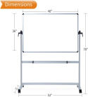 VIZ-PRO dwustronna magnetyczna tablica obrotowa, aluminiowa 120 x 90cm VIZ-PRO dwustronna magnetyczna tablica obrotowa, aluminiowa 120 x 90cm