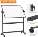 VIZ-PRO dwustronna magnetyczna tablica obrotowa, aluminiowa 120 x 90cm VIZ-PRO dwustronna magnetyczna tablica obrotowa, aluminiowa 120 x 90cm