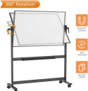 VIZ-PRO dwustronna magnetyczna tablica obrotowa, aluminiowa 120 x 90cm VIZ-PRO dwustronna magnetyczna tablica obrotowa, aluminiowa 120 x 90cm