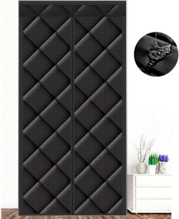 Zasłona termiczna, izolowana zasłona na drzwi magnetyczna 100 x 210 cm