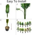 AIVORIUY Sztuczne rośliny 80 cm, zielona palma z doniczka AIVORIUY Sztuczne rośliny 80 cm, zielona palma z doniczka