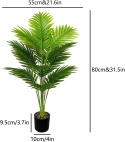 AIVORIUY Sztuczne rośliny 80 cm, zielona palma z doniczka AIVORIUY Sztuczne rośliny 80 cm, zielona palma z doniczka