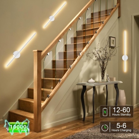 Aipsun Akumulatorowa lampa ścienna z pilotem 100 cm ściemniania timer Aipsun Akumulatorowa lampa ścienna z pilotem 100 cm ściemniania timer