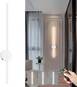 Aipsun Akumulatorowa lampa ścienna z pilotem 100 cm ściemniania timer
