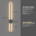 Aipsun Akumulatorowa lampa ścienna z pilotem 100 cm ściemniania timer Aipsun Akumulatorowa lampa ścienna z pilotem 100 cm ściemniania timer