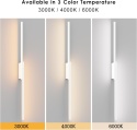 Aipsun Bezprzewodowa lampa ścienna z pilotem,100 cm, 3 barwy, 2 sztuki Aipsun Bezprzewodowa lampa ścienna z pilotem,100 cm, 3 barwy, 2 sztuki