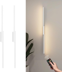 Aipsun Bezprzewodowa lampa ścienna z pilotem,100 cm, 3 barwy, 2 sztuki