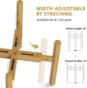 Bamworld Stojak na kwiaty taboret na rośliny regulowany 32cm drewniany Bamworld Stojak na kwiaty taboret na rośliny regulowany 32cm drewniany