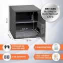Brihard Business Sejf Elektroniczny - 40x38x38cm z ekranem LED