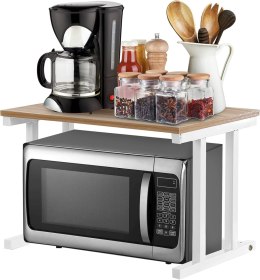 Cocoarm Półka do mikrofalówki Stojąca półka do mikrofalówki 2 poziomy
