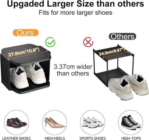 Kitstorack Regał na buty z 7 poziomami, wąski Kitstorack Regał na buty z 7 poziomami, wąski
