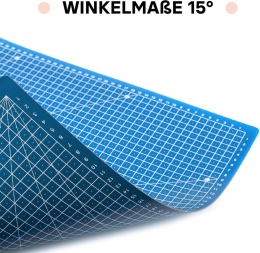 MAXKO Mata do cięcia 90 x 60 cm, niebieska, samoregenerująca, A1