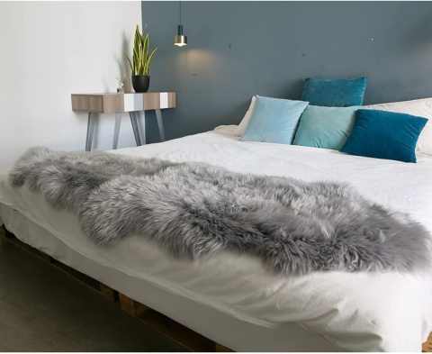 MH MYLUNE HOME Dywan ze skóry jagnięcej,180 x 60 cm, futro owcze MH MYLUNE HOME Dywan ze skóry jagnięcej,180 x 60 cm, futro owcze