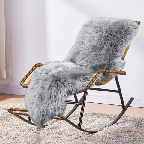 MH MYLUNE HOME Dywan ze skóry jagnięcej,180 x 60 cm, futro owcze MH MYLUNE HOME Dywan ze skóry jagnięcej,180 x 60 cm, futro owcze
