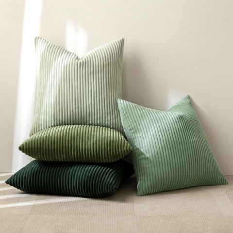 MIULEE Sztruksowa poszewka na poduszkę, miękka, 4 sztuki, 50 x 50 cm MIULEE Sztruksowa poszewka na poduszkę, miękka, 4 sztuki, 50 x 50 cm