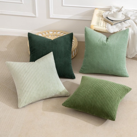 MIULEE Sztruksowa poszewka na poduszkę, miękka, 4 sztuki, 50 x 50 cm MIULEE Sztruksowa poszewka na poduszkę, miękka, 4 sztuki, 50 x 50 cm