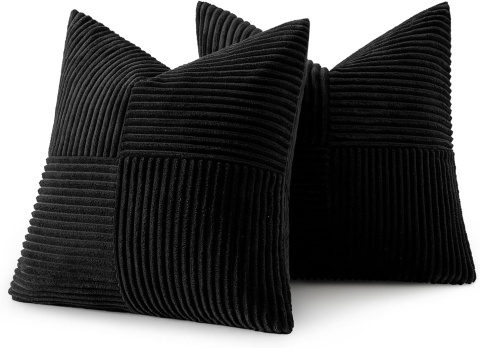 MIULEE Zestaw 2 poszewek na poduszki sztruksowe 50x 50 cm 2 sztuki MIULEE Zestaw 2 poszewek na poduszki sztruksowe 50x 50 cm 2 sztuki
