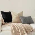 MIULEE Zestaw 2 poszewek na poduszki sztruksowe 50x 50 cm 2 sztuki MIULEE Zestaw 2 poszewek na poduszki sztruksowe 50x 50 cm 2 sztuki
