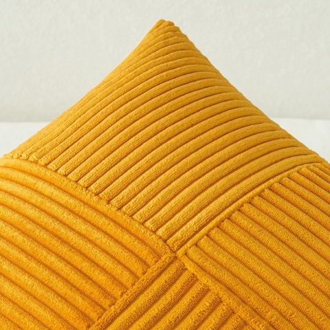 MIULEE Zestaw 2 poszewek na poduszki sztruksowe 50x 50 cm 2 sztuki MIULEE Zestaw 2 poszewek na poduszki sztruksowe 50x 50 cm 2 sztuki