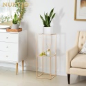 NUPTIO Złote wazony, ozdoby centralne: 2 szt. 80 cm metal