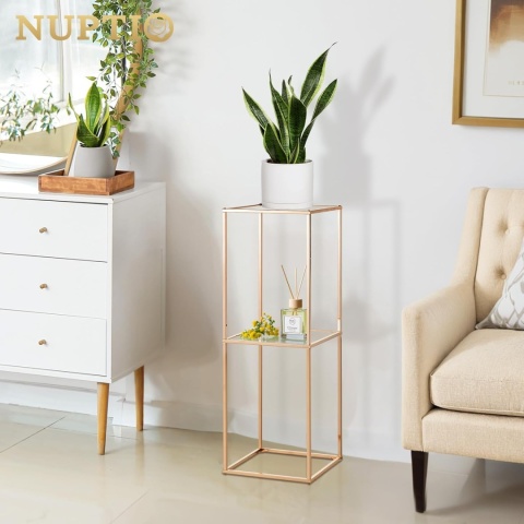 NUPTIO Złote wazony, ozdoby centralne: 2 szt. 80 cm metal NUPTIO Złote wazony, ozdoby centralne: 2 szt. 80 cm metal