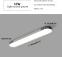 Oninio Ściemnialna lampa sufitowa LED, 100 cm, pilot sterowania