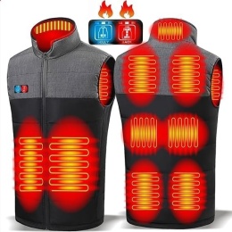 Panngu Ogrzewana kamizelka 3 stopnie ogrzewania USB Unisex L