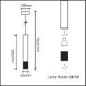Lampa wisząca LED do jadalni, czarna, 4-punktowa , drewno