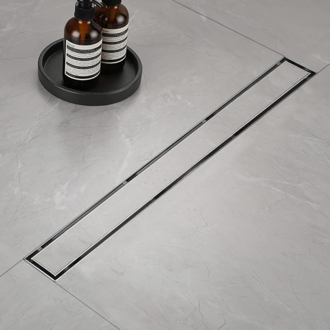 Rynna prysznicowa 90 cm odpływ liniowy podłogowy ze stali nierdzewnej Rynna prysznicowa 90 cm odpływ liniowy podłogowy ze stali nierdzewnej