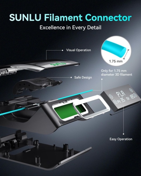 SUNLU Filament Connector FC01 - system łączenia filamentu zgrzewarka SUNLU Filament Connector FC01 - system łączenia filamentu zgrzewarka