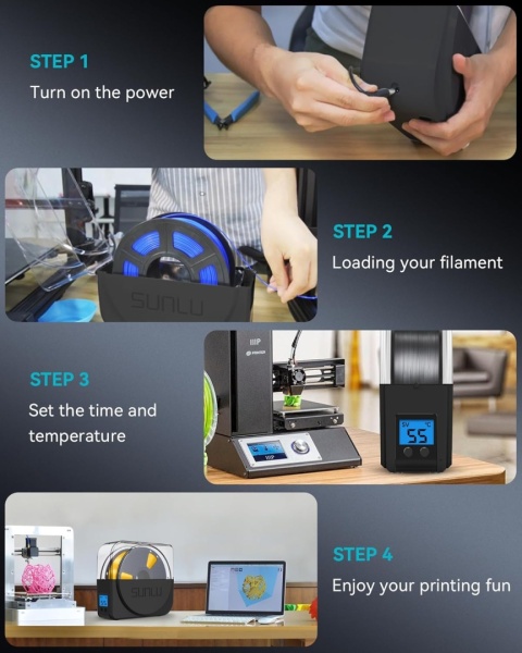 SUNLU Oficjalna suszarka do filamentu S1 PLUS z wentylatorem