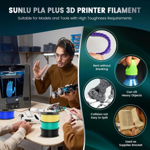 SUNLU PLA Filament Pakiet 250G x 8 szt PLA Plus 3D Drukarka SUNLU PLA Filament Pakiet 250G x 8 szt PLA Plus 3D Drukarka
