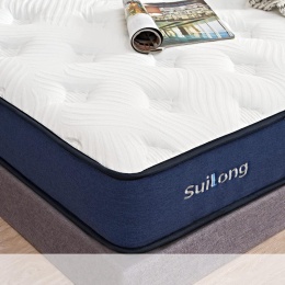 SuiLong Materac premium 180 x 200 x 25 cm, 5 stref, twardość H3 H4