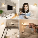 Wewnętrzna lampa ścienna kinkiet LED Feallive 3 poziomy bezprzewodowa