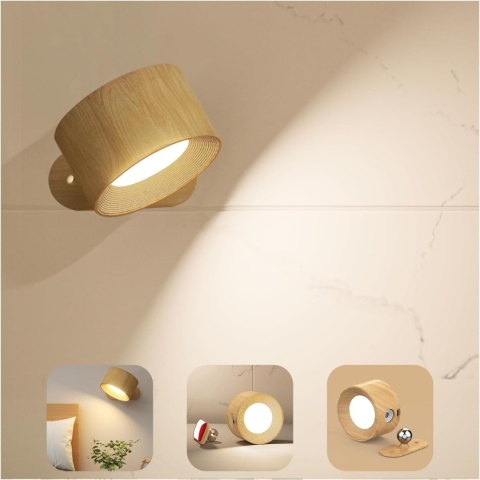 Wewnętrzna lampa ścienna kinkiet LED Feallive 3 poziomy bezprzewodowa Wewnętrzna lampa ścienna kinkiet LED Feallive 3 poziomy bezprzewodowa