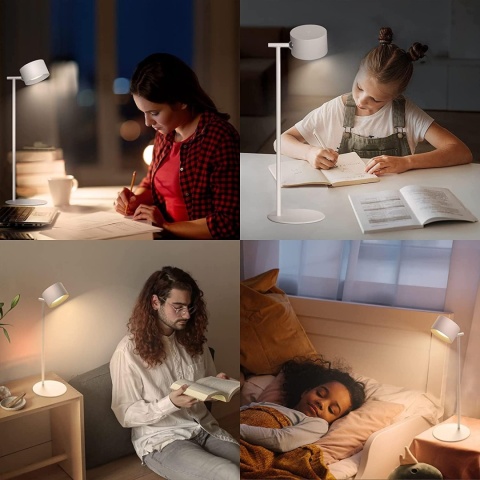 Feallive Lampa biurkowa LED 3 poziomy bezprzewodowa dotykowa Feallive Lampa biurkowa LED 3 poziomy bezprzewodowa dotykowa