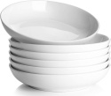 Zestaw 6 porcelanowych misek 880 ml , 21,6 x 4,5cm do makaronu