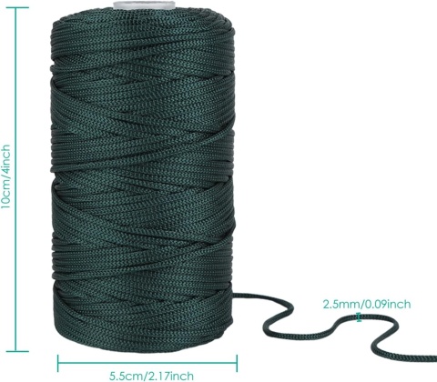 2 sztuki przędzy do makramy, nylonowy sznurek, zestaw przędzy