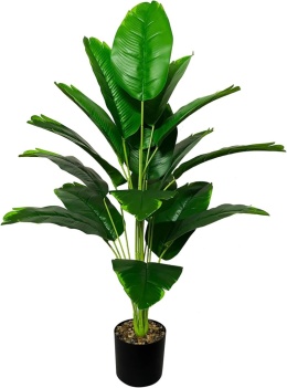 AIVORIUY Sztuczne rośliny 80 cm, zielona palma z doniczka