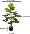 AIVORIUY Sztuczne rośliny 75 cm, zielona palma z doniczka AIVORIUY Sztuczne rośliny 75 cm, zielona palma z doniczka