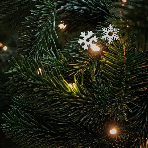 Drewniane Płatki Śniegu DIY – Zawieszki, Ozdoby, Płateczki Białe 100 szt