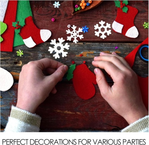 Drewniane Płatki Śniegu DIY – Zawieszki, Ozdoby, Płateczki Białe 100 szt