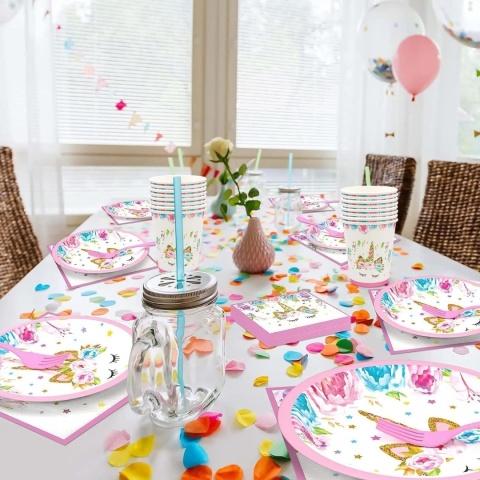 Dekoracja stołowa Umbreon Party dla 10 osób, dekoracja na przyjęcie