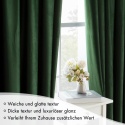 MIULEE Aksamitna zasłona z taśmą marszczącą, zestaw 2 szt 140 x 245 cm