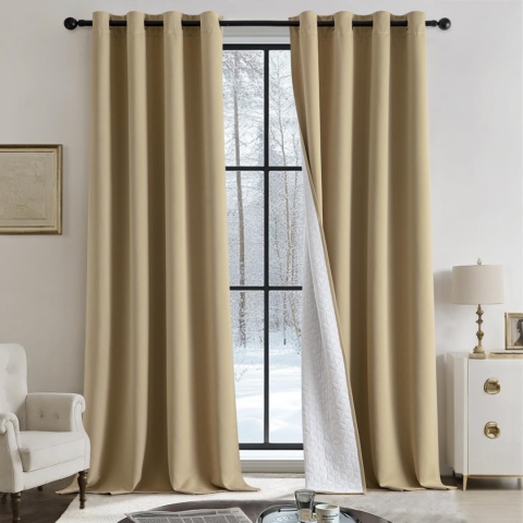MIULEE Dwuwarstwowa zasłona termiczna 225 x 132 cm MIULEE Dwuwarstwowa zasłona termiczna 225 x 132 cm