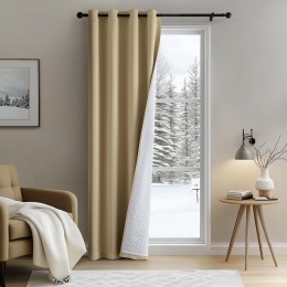 MIULEE Dwuwarstwowa zasłona termiczna 225 x 132 cm