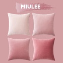 MIULEE Poszewka na poduszkę, aksamitna, dekoracyjna, 45 x 45 cm, 4 szt