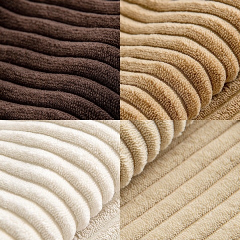 MIULEE Sztruksowa poszewka na poduszkę, miękka, 4 sztuki, 45 x 45 cm,