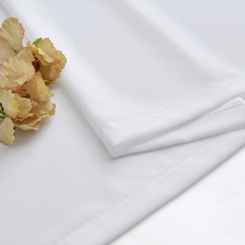 MIULEE Zasłony 2 szt, białe, z woalu, 140 x 260 cm